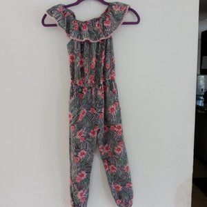 Girls floral romper